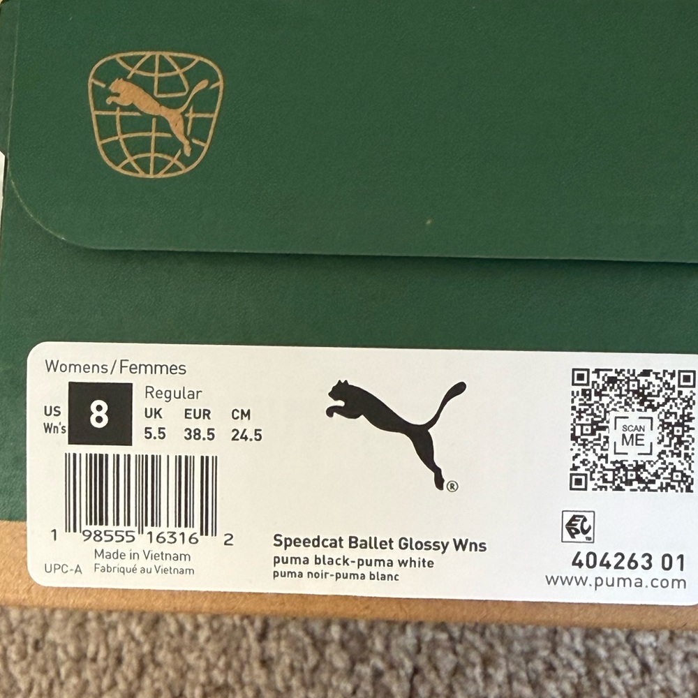 New -Puma Speedcat Ballet - Glossy Black - - Picture 5 of 5